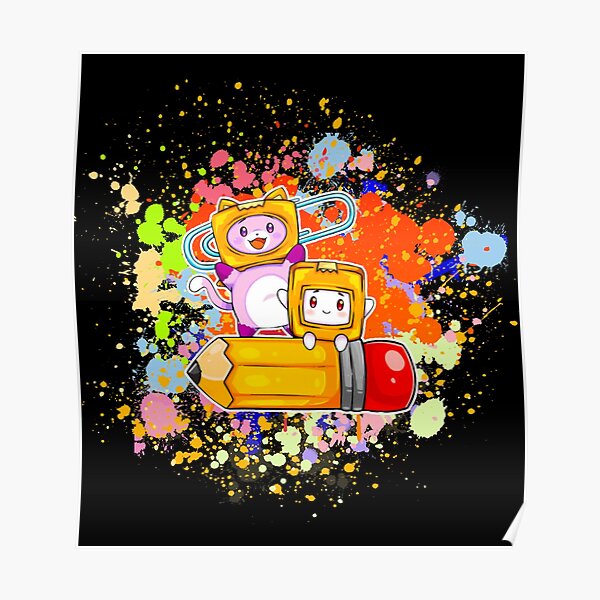 Lankybox Posters - beast gaming mr foxy and boxy lankybox Poster RB1912 ...