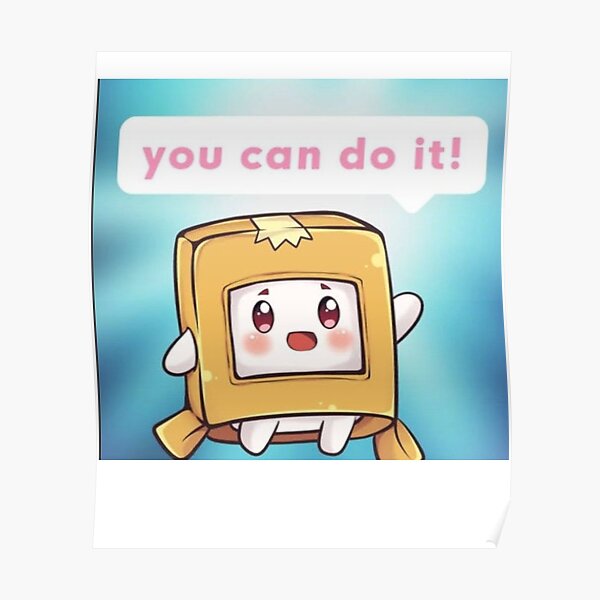 Lankybox you can do it  Poster RB1912 product Offical lankybox Merch