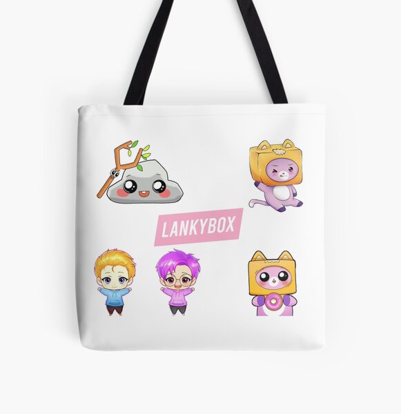 Lankybox Bags - Lankybox All Over Print Tote Bag RB1912 | Lankybox Merch