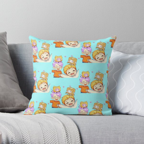 Happy lankybox  Throw Pillow RB1912 product Offical lankybox Merch