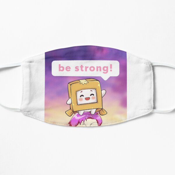 Lankybox be strong  Flat Mask RB1912 product Offical lankybox Merch